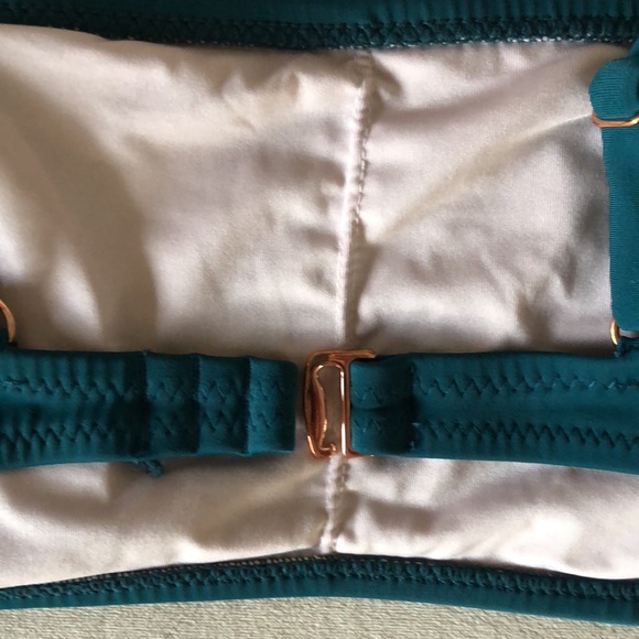 Shade & Shore | Deep teal bikini top swimwear - Picture 8 of 11